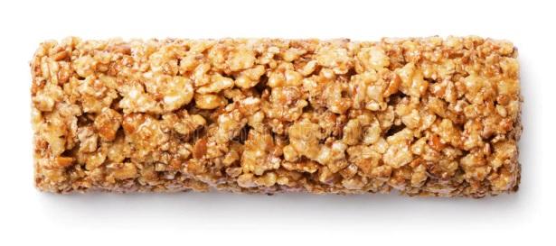 Barra De Granola, Muesli O Barra Del Cereal Aislada En Blanco Imagen de  archivo - Imagen de desayuno, quebradizo: 96216029