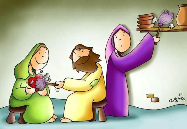 Fano on Twitter: "#EvangelioDelDía Marta y María... No es tanto ...