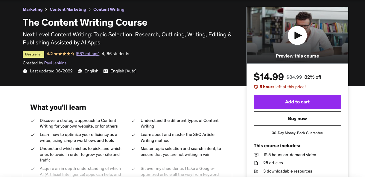 online learning content writing