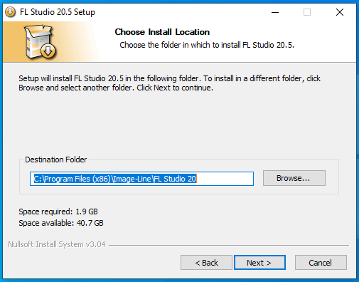 Hướng dẫn cài đặt phiên bản Fl Studio 20.7.2 full crack bước 3.3