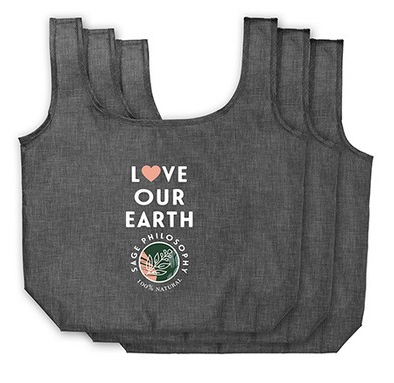 Ash Recycled 3-Pack Shopper Totes