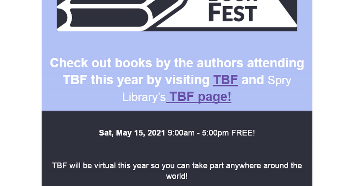 Teen Book Festival 2021
