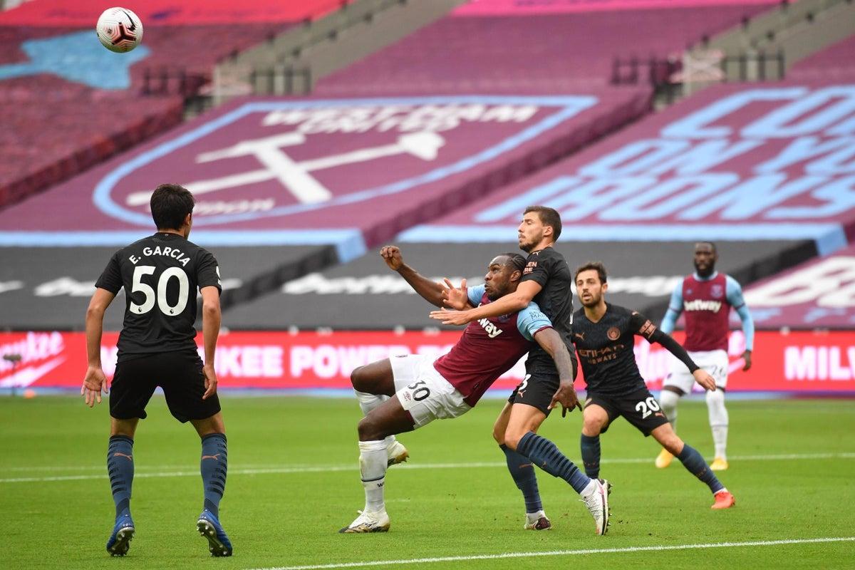 Manchester City và West Ham đã hòa nhau 1-1 ở trận lượt đi