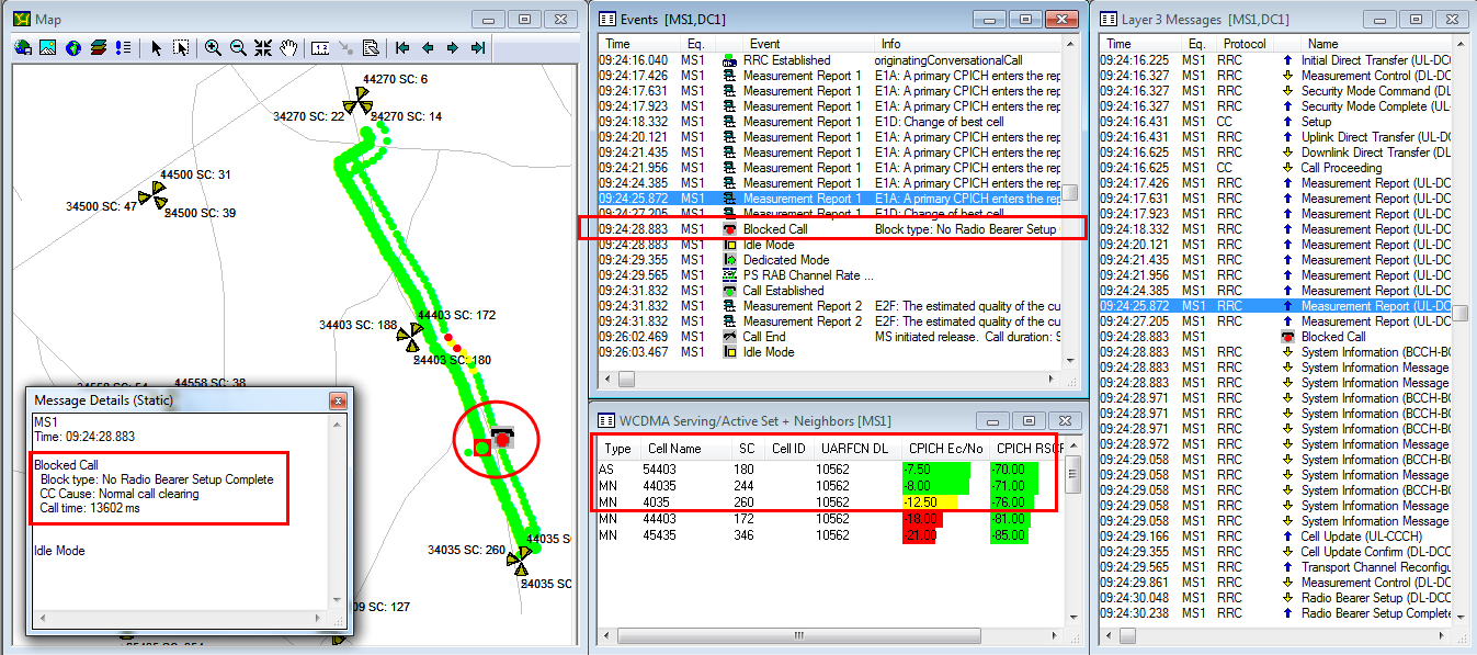 3G Cluster Drive Test Report