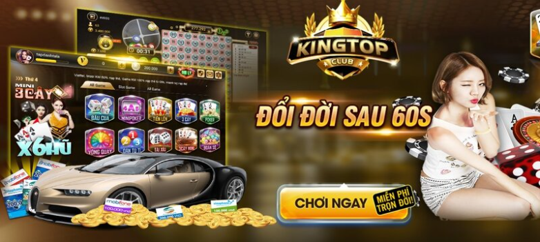 Đánh bài Poker kiếm tiền tại Kingtop Club Top 9 Cổng Game Poker