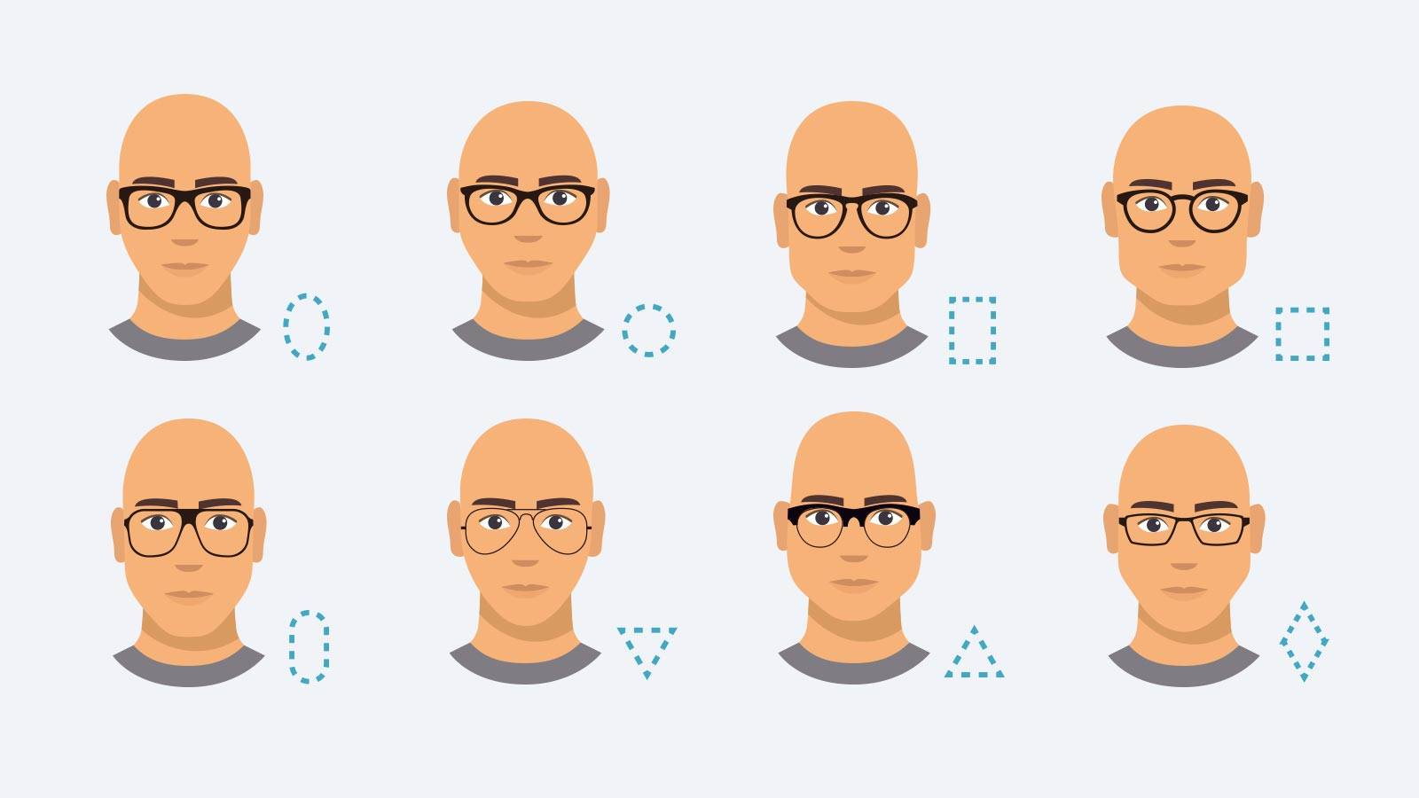 How to choose men's glasses when you have a bald head