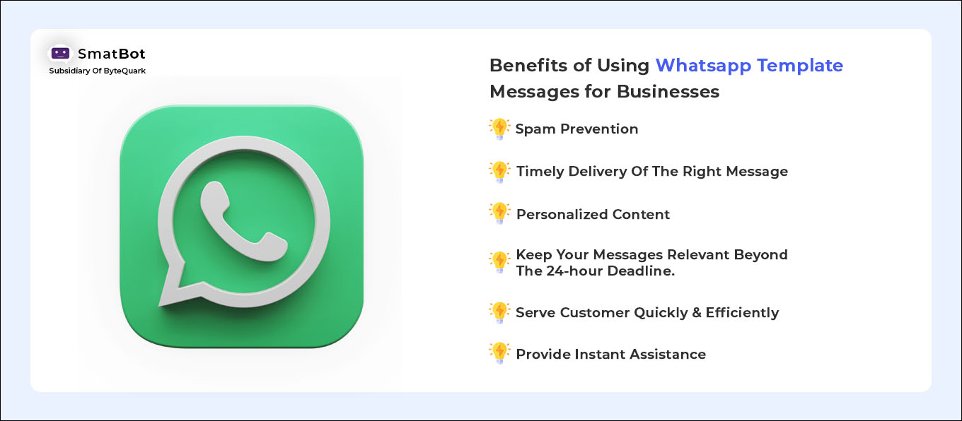 Benefits of WhatsApp Template Messages