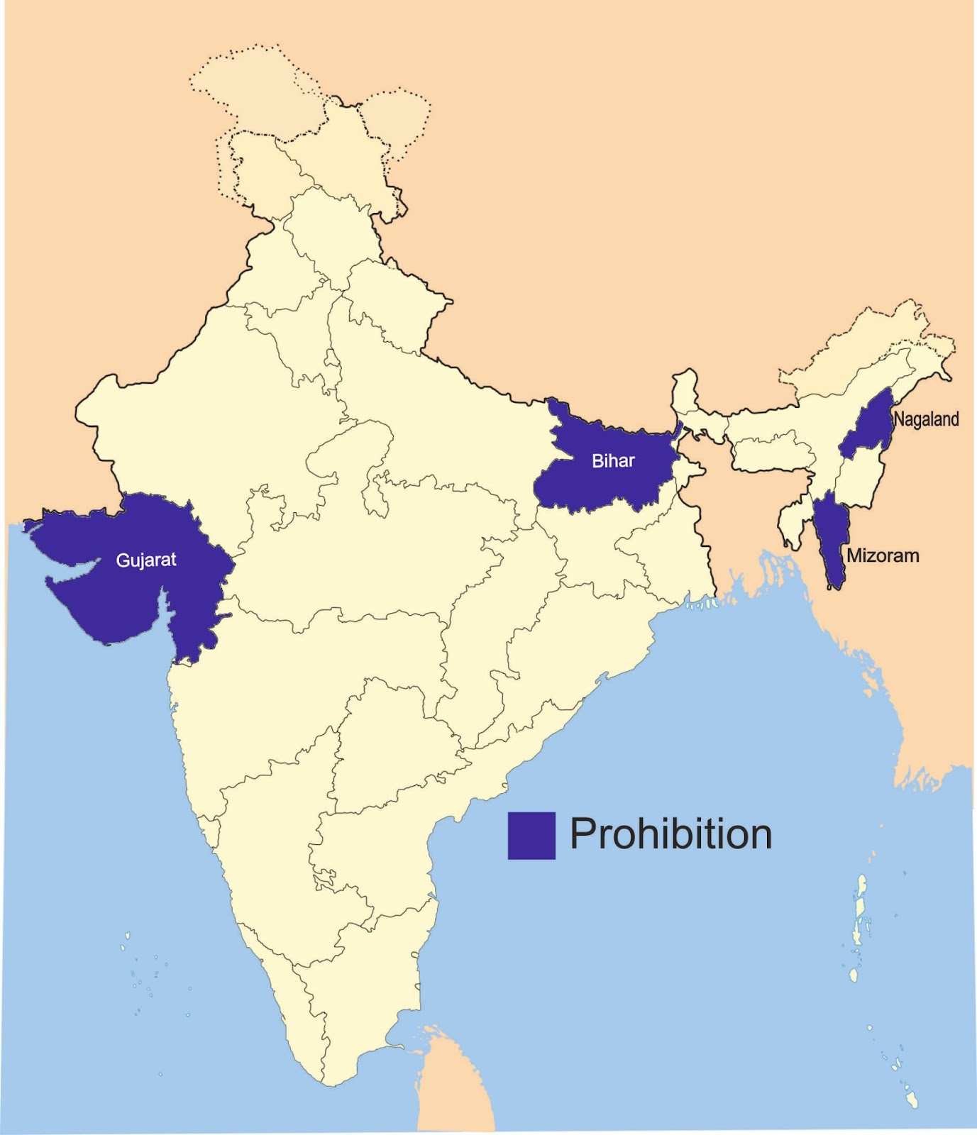 Alcohol Banned in Some Indian States