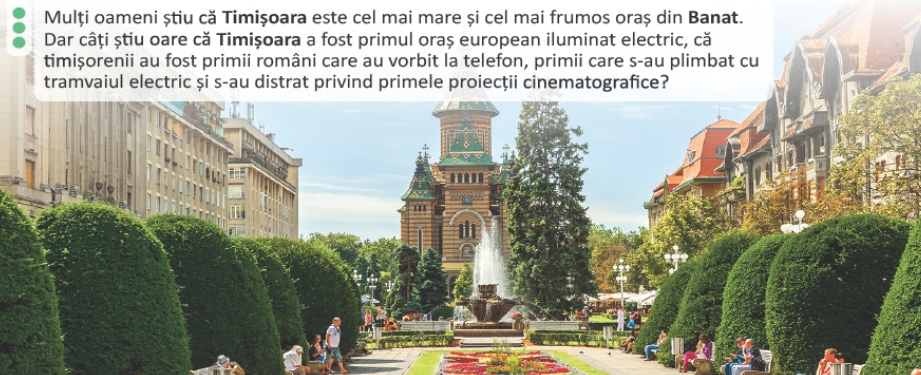 Temesvár közpotja a román tankönyvben
