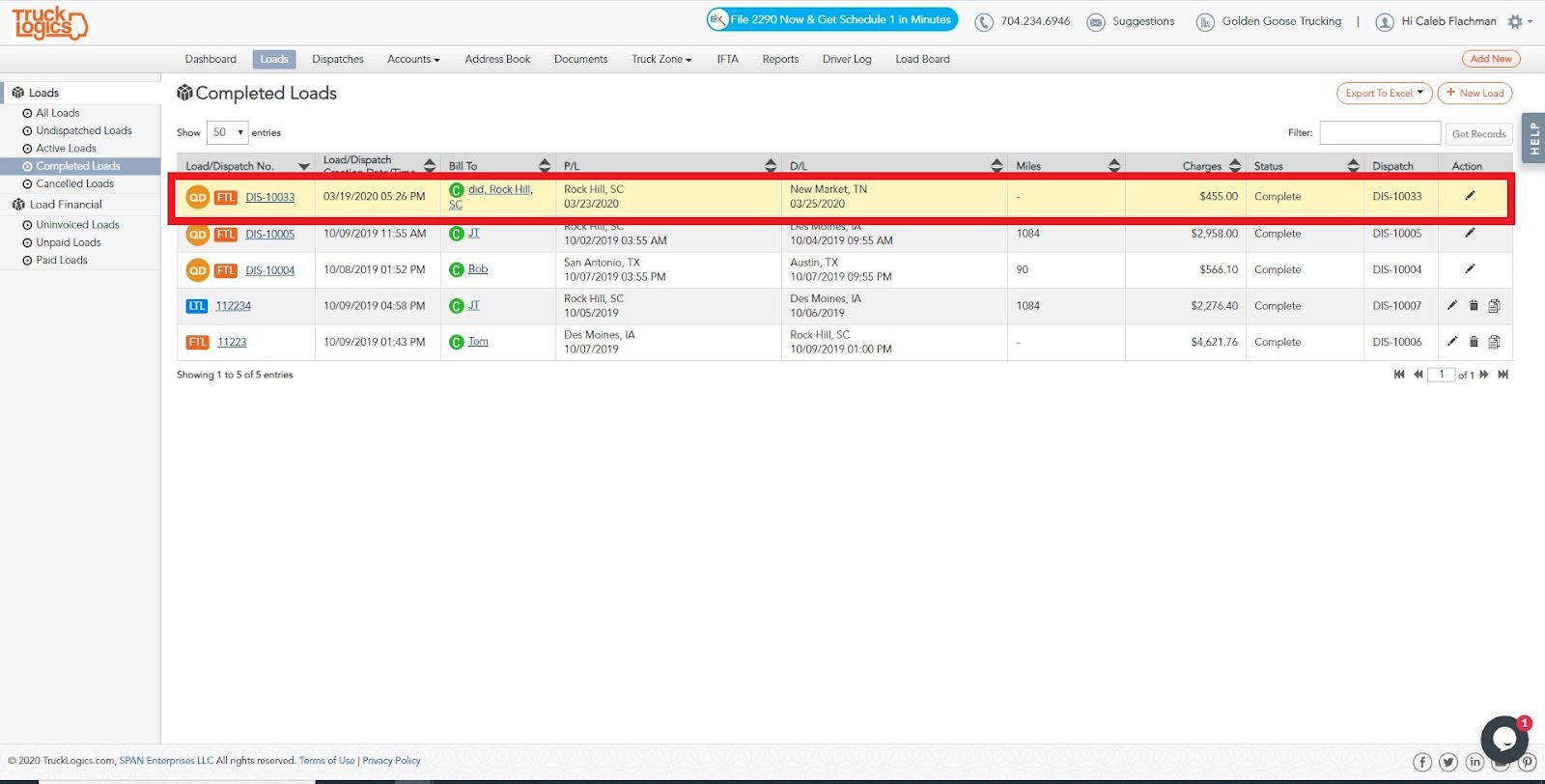 TruckLogics trucking management system