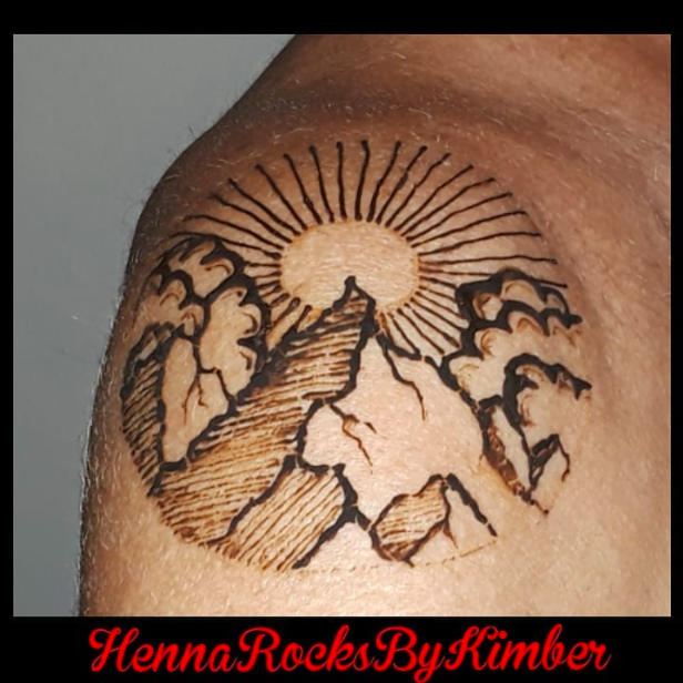 Landscape Henna Tattoo