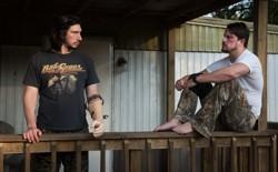 Adam Driver and Channing Tatum in a scene from Steven Soderbergh's 'Logan Lucky'