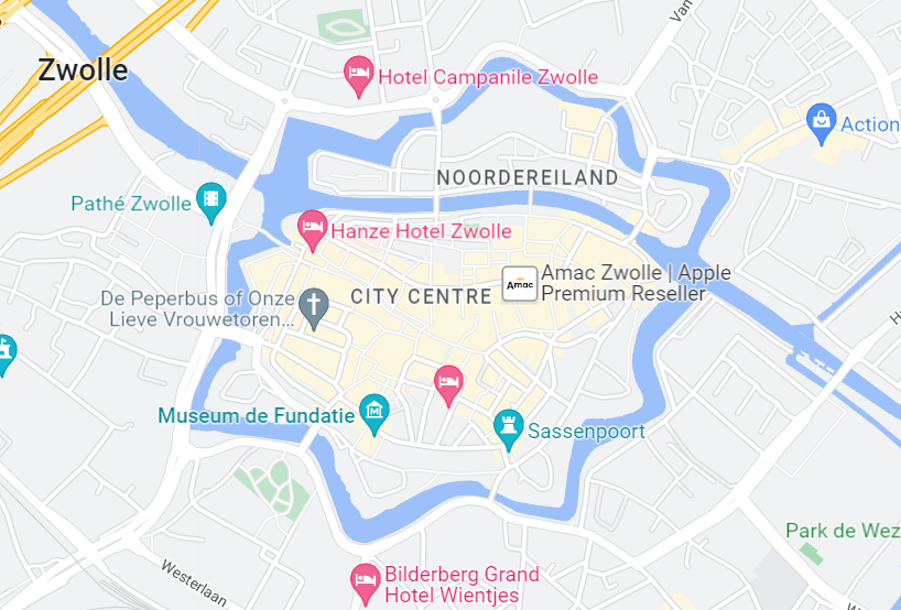 中停的美麗城市 Zwolle地圖
