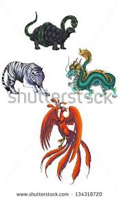 Image result for 4 animal gods