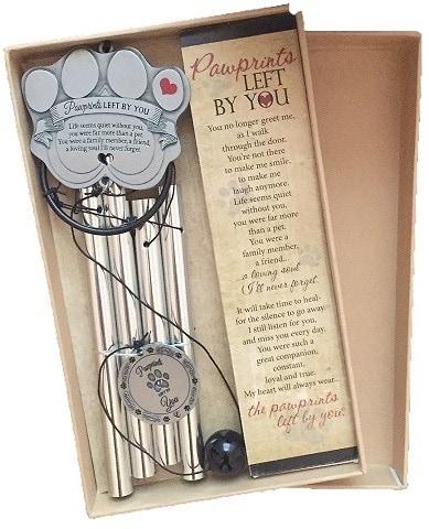 Pawprints Left by You Pet Memorial Windchime