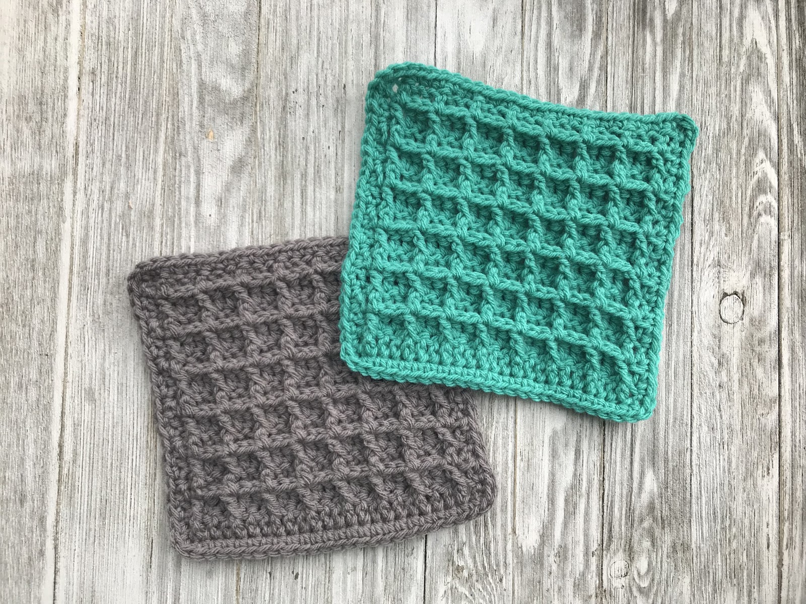 textured fun blanket crochet along week 2 waffle stitch