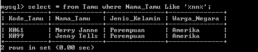 C:\Users\Aras\Documents\Tugas semester 1\Basis data\Tugas besar\7 Like, Order by, Grup By, Asc, Des\Like\Tamu\Like 39.PNG