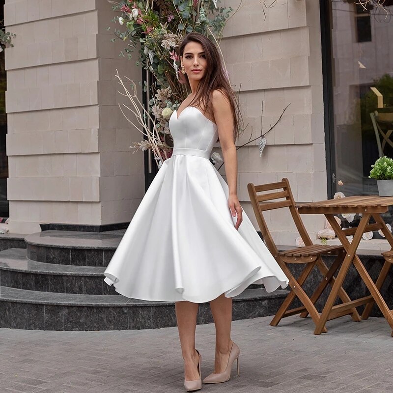 short wedding dress
