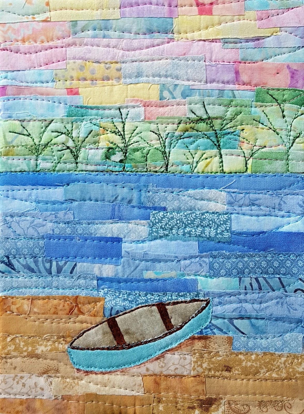 tranquil morning art quilts