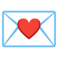 Letter and heart symbol