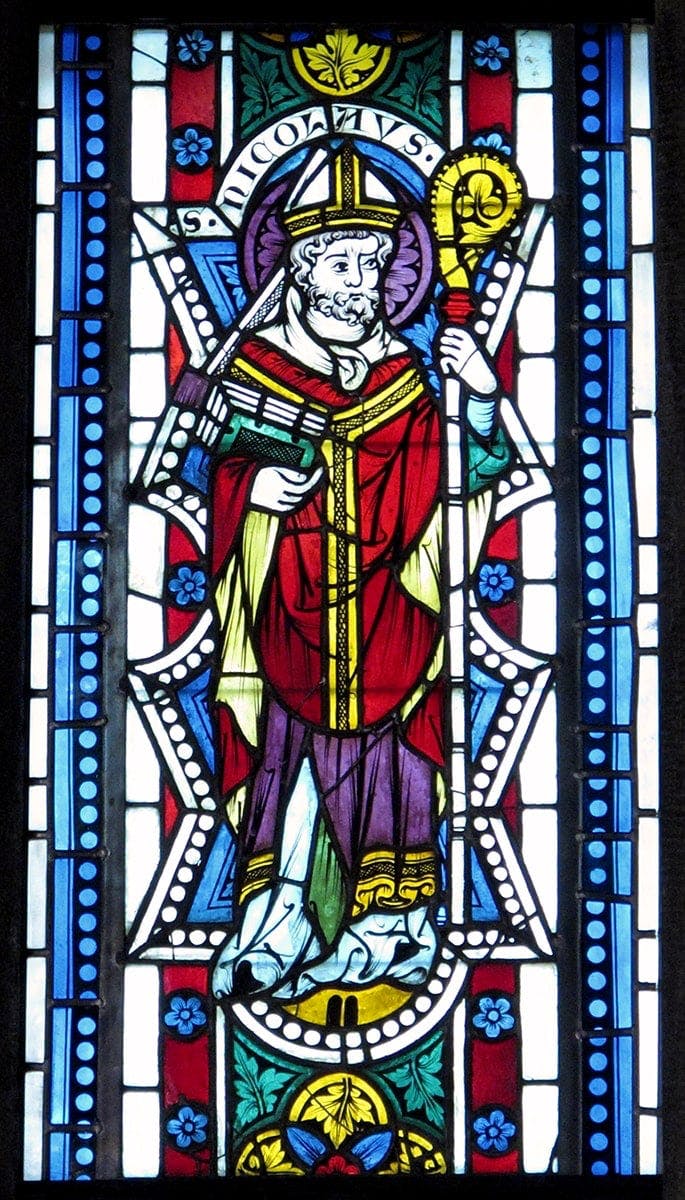 saint nicholas stained glass