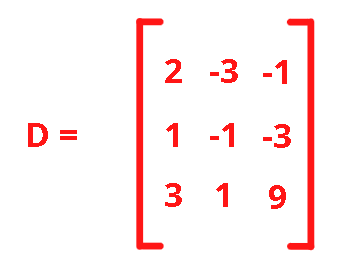 Determinante secundário terceiraincógnita