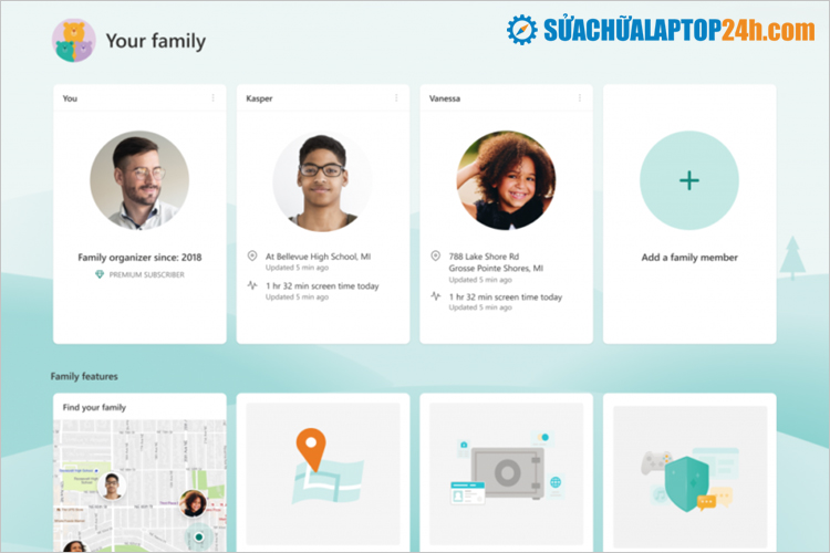 Ứng dụng Microsoft Family dành cho Windows 11
