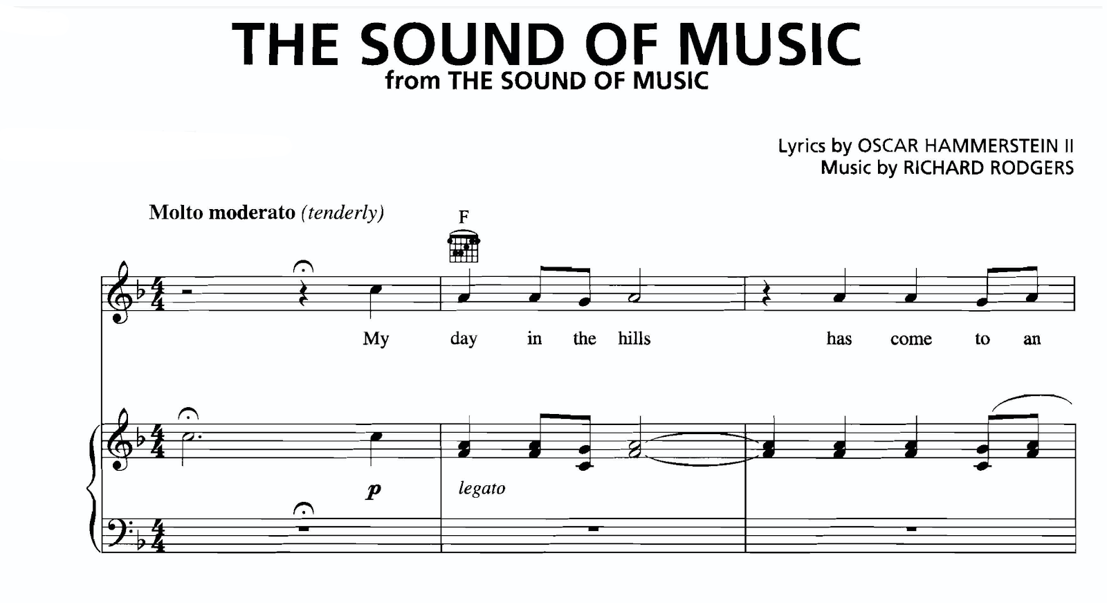 نت آوای موسیقی The Sound Of Music