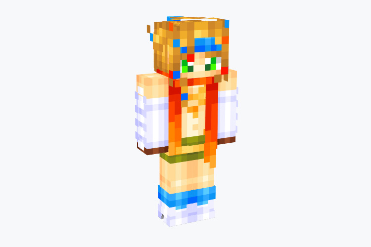 Rikku's outfit from FFX-2 / Minecraft Skin