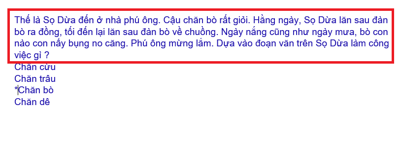 Hình 2.2: Cách soạn tên câu hỏi, đáp án