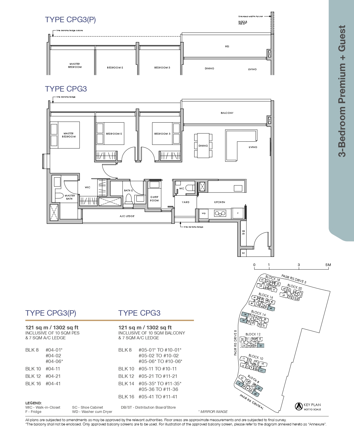 pasir ris 8 3 bedroom floor plan