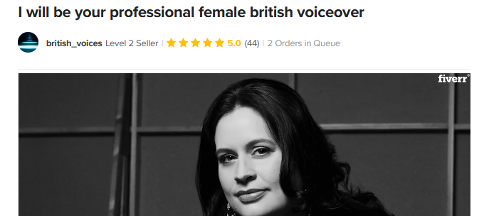 Fiverr voiceover artists to hire for professional voice recording