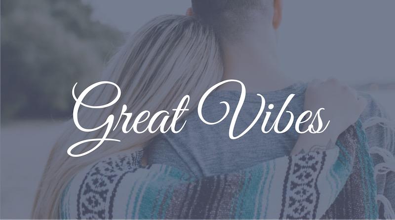 Free Elegant Fonts - Great Vibes