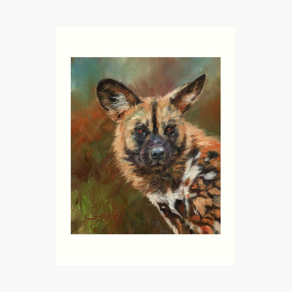Image result for hyena  oilpainting small size
