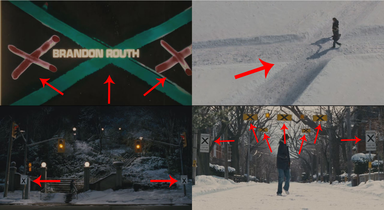 this image shows other times X symbols appeared in Scott Pilgrim vs. the World to represent the evil exes.