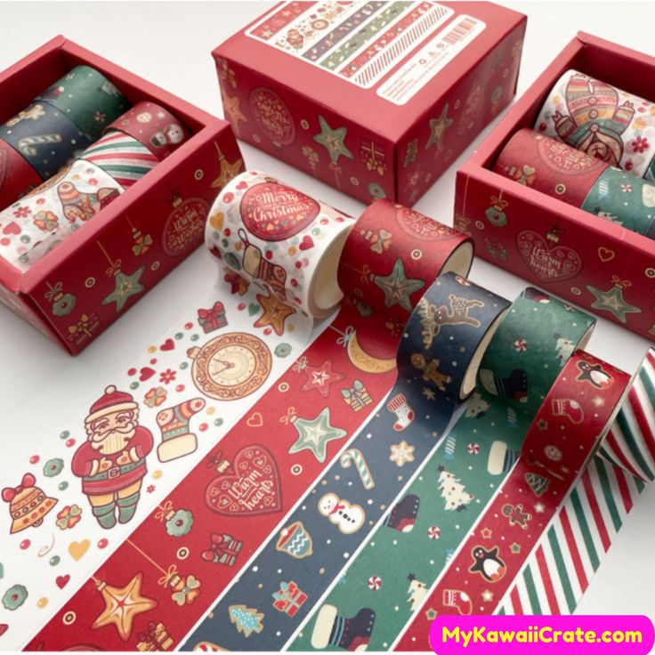 holiday packing tape design