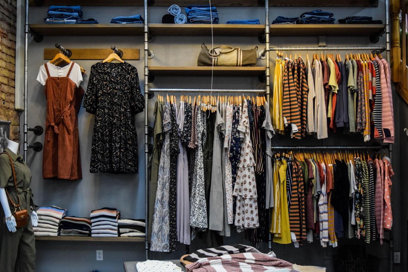 a closet full of clothes for styling tips