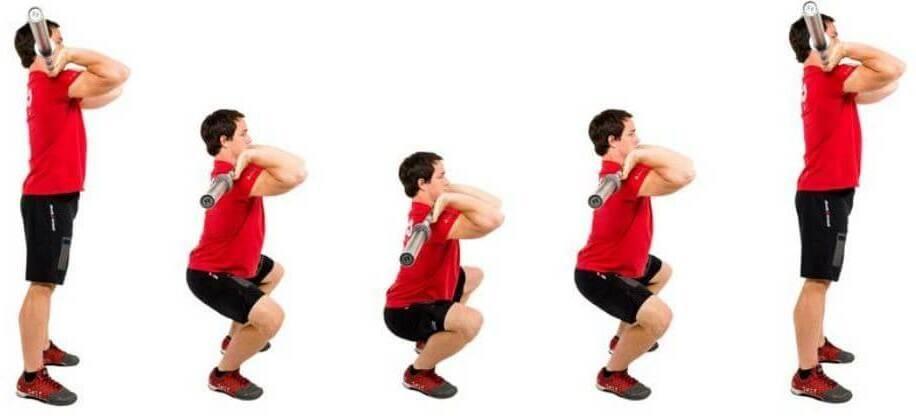 Sentadilla frontal o front squat - CrossFit