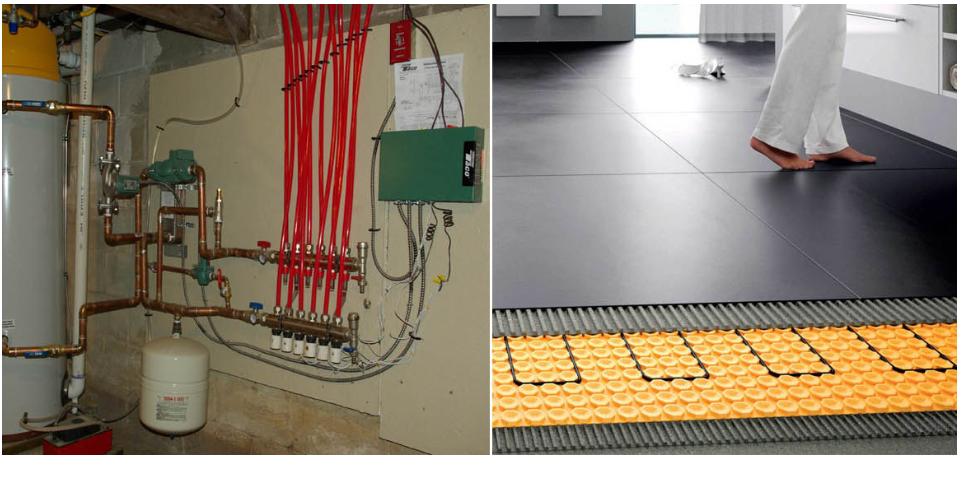 Image of a temperature-controlled flooring system