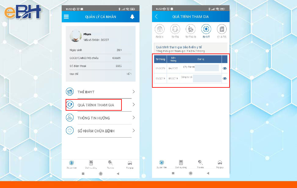 Hướng dẫn tra cứu quá trình đóng BHYT