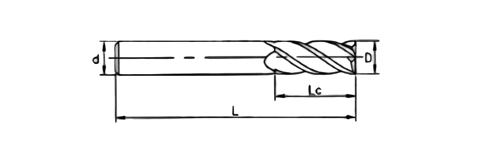 Parameter features of end mills