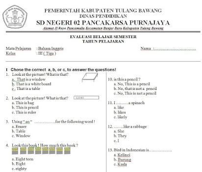Soal bahasa indonesia kelas 12 smk semester 1