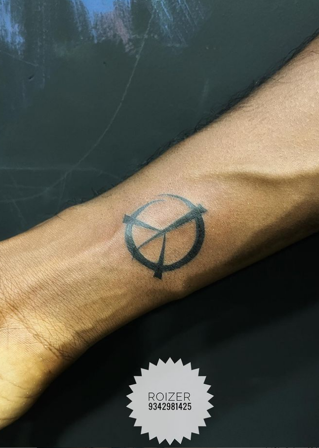Funky Peace Tattoo