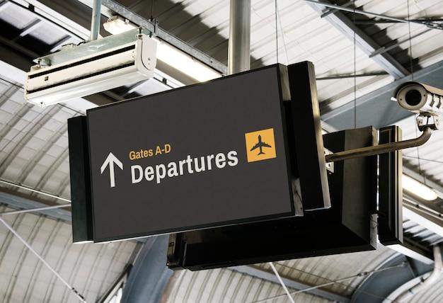 Digital signage at an airport.