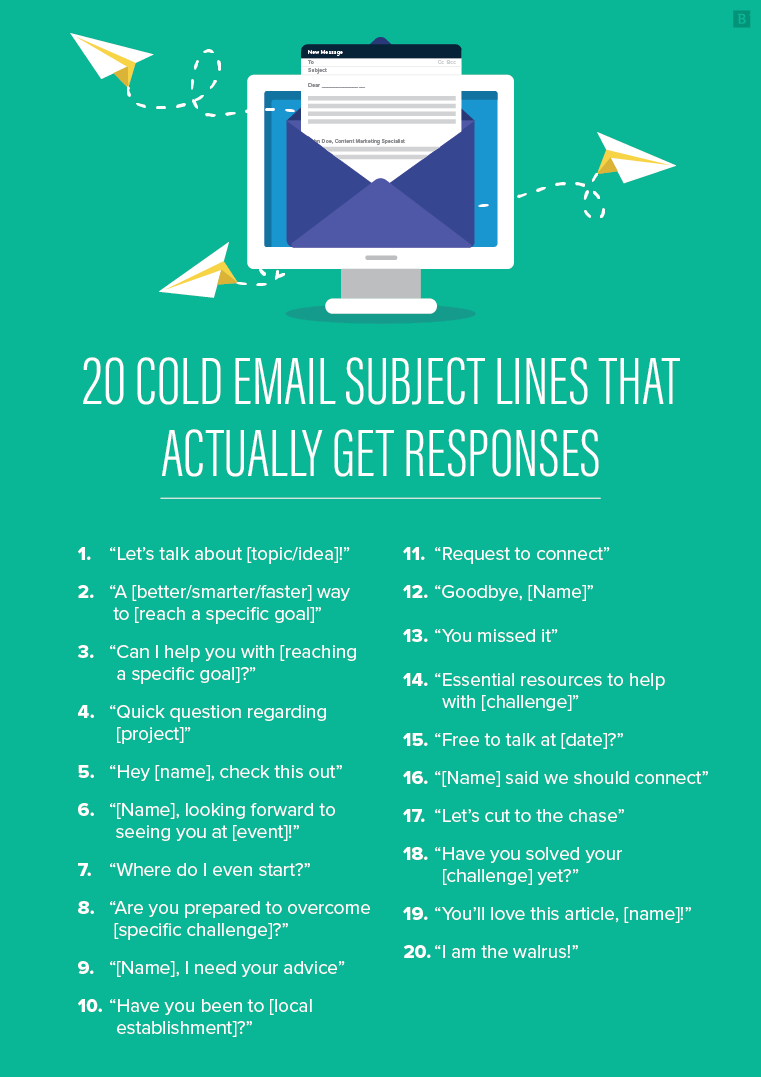 cold email subject line ideas