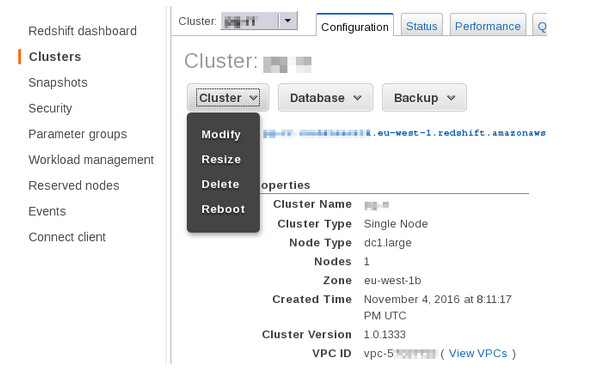 Amazon QuickSight | Manually enabling access to Amazon Redshift Cluster in a VPC