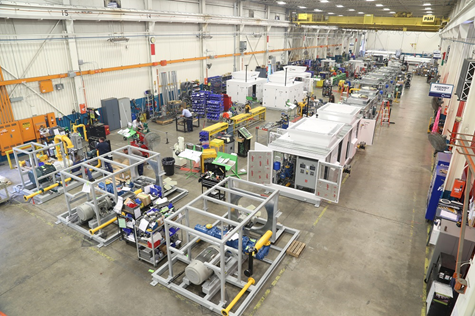 Clean and organized manufacturing facility