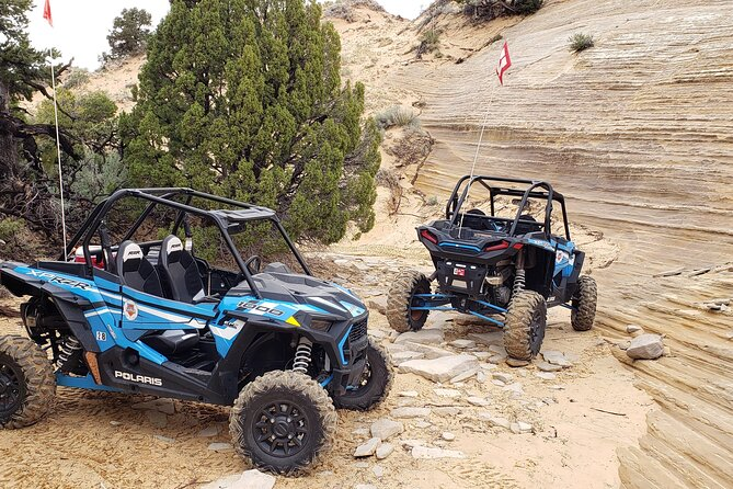 Two ATVs in the Peek-a-Boo Slot Canyon