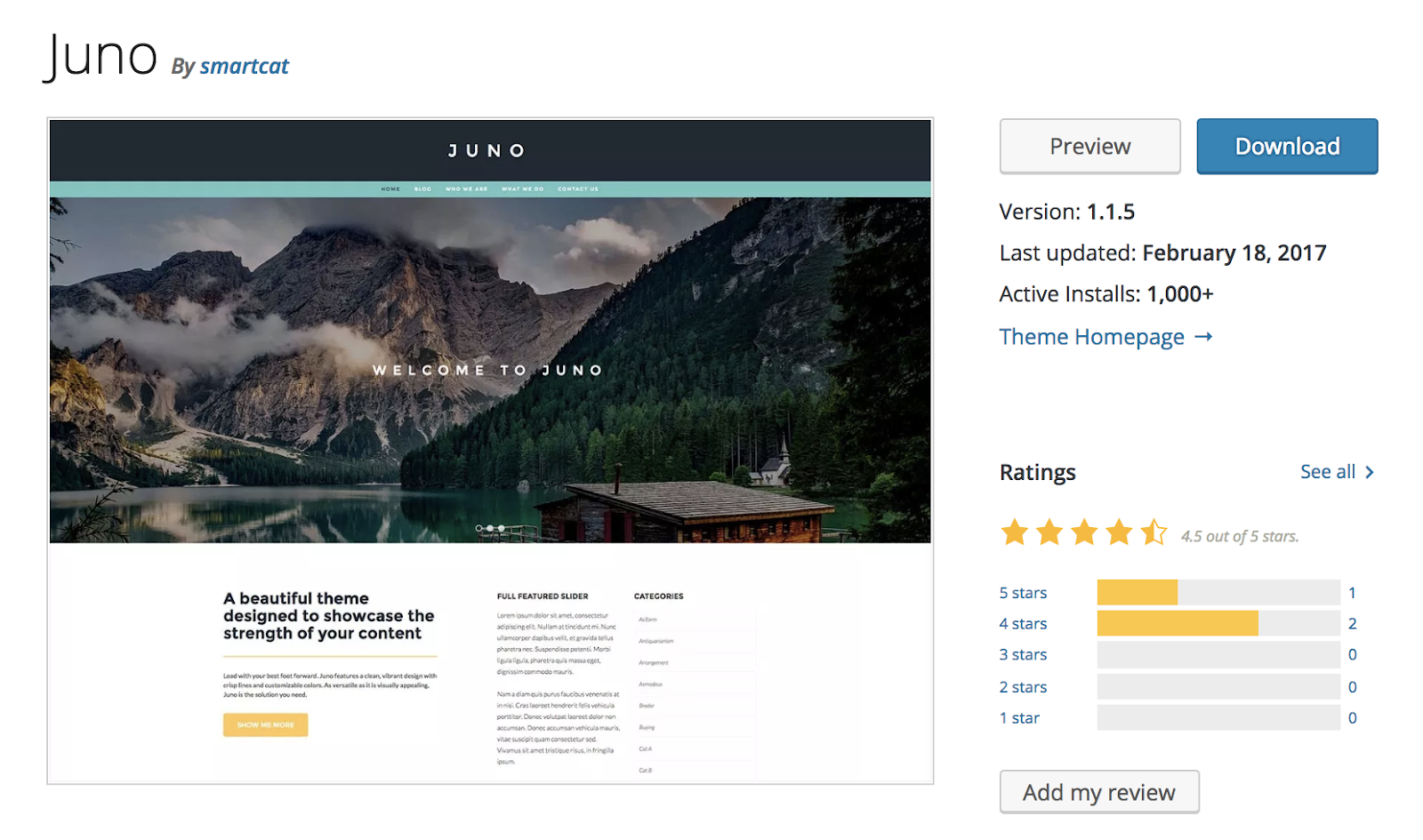 juno-wordpress-theme