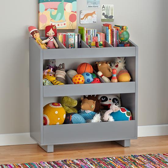 Magnifique étagère à jouets de couleur grise